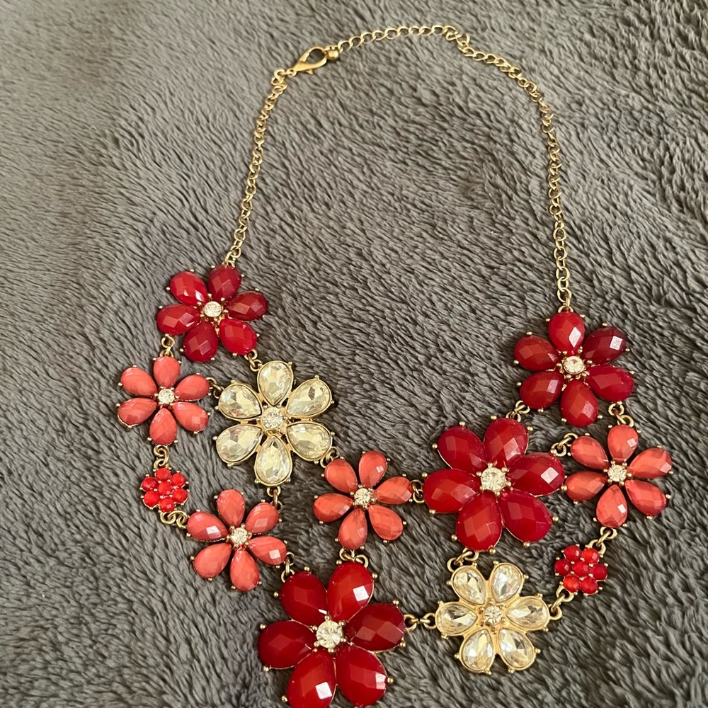 Rose colored necklace
